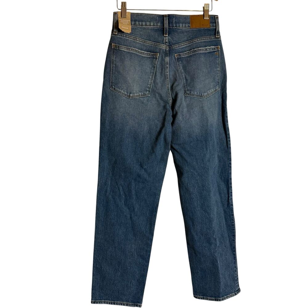 Madewell The Perfect Vintage Straight Leg Casual Denim Blue Jeans Size 27 - Picture 10 of 12